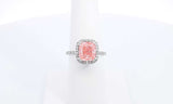 14k White Gold 3.06ctw Lab Grown Pink Diamond Ring Size 7 Ebpoxzdu 144010026769