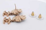Chanel Faux Pearl Cc Crystal Embellished Flower Drop Earrings Eb0726oxzsa