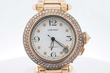 Cartier Pasha De Cartier 18k Yellow Gold 35mm Automatic Watch 130.9 Grams Eb0526exxzsa