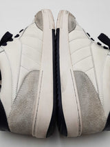 Palm Angels Beach University Sneakers In White & Navy Leather Size 44 Fw0226erdu