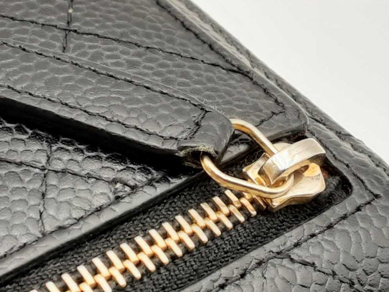 Chanel Quilted Caviar Compact Flap Wallet Eb1024rxzsa