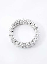 5.01 Cttw Lab-grown Diamond & 14k Gold Eternity Ring 2.5g Size 5.5 Fw0326lorxdu