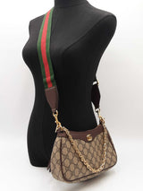 Gucci Ophidia Small Shoulder Bag In Gg Supreme Coated Canvas Fw0926erxdu