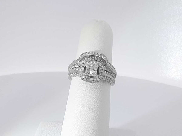 1.51ctw Diamond 14k White Gold 14k 8.5 Grams Ring Size 5 Sd0425lzrzsa
