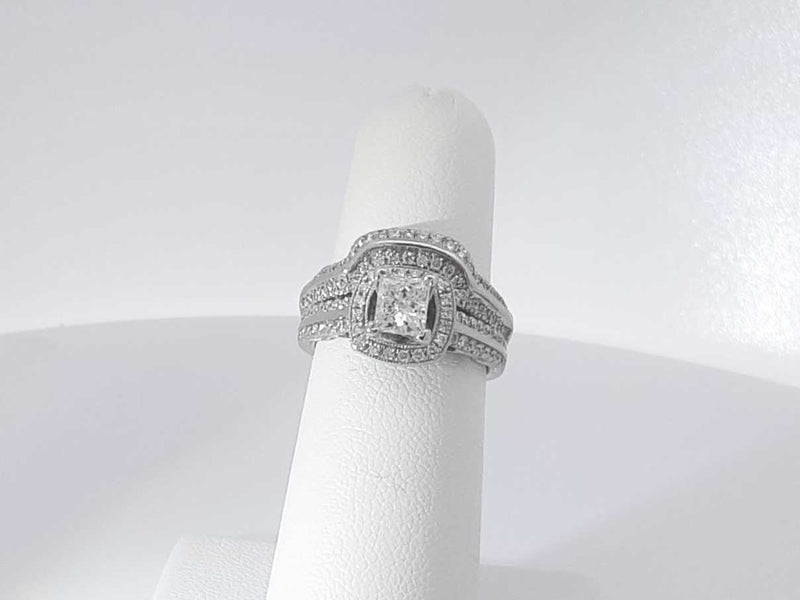 1.51ctw Diamond 14k White Gold 14k 8.5 Grams Ring Size 5 Sd0425lzrzsa