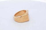 Louis Vuitton Monogram Gold Tone Signet Ring 16.3 Grams Size 10 Eb0726oxzde