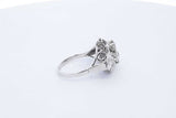 1.8cttw Diamond 14k White Gold Ring 4.7 Grams Size 7.25 Eb0725irxde