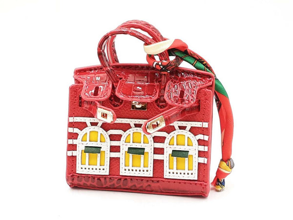 Mini Boutique Bag Charm In Red Fw0825edu
