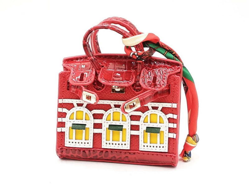 Mini Boutique Bag Charm In Red Fw0825edu