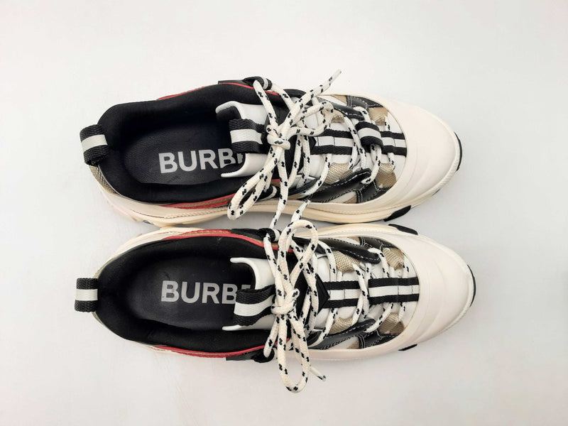 Burberry Arthur White Icon Stripe Low Top Sneakers Size It 37 Us 7 Women Fw1224