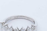 2.1cttw Lab Grown Marquis Diamond Ring 14k White Gold 3.31g Size 6.75 Eb726exzde