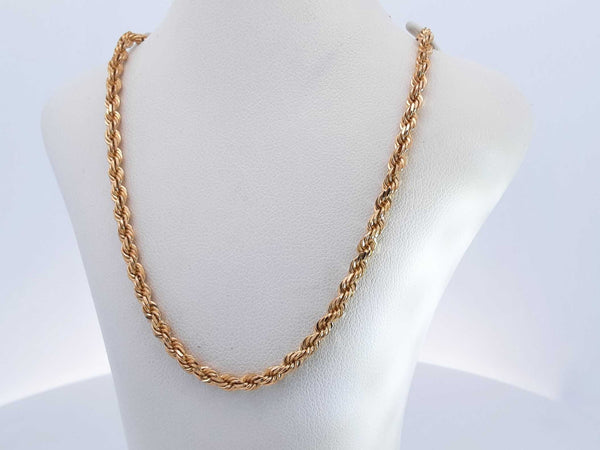 10k Yellow Gold 16.5 Grams Rope Chain 24 In Aa0625przsa