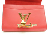 Louis Vuitton Louise Red Leather Chain Shoulder Bag Do0726cxzde