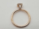 1.05 Carats Round Lab Grown Diamond 14k Yg 2.72g Ring Size 6.75 Do0326cirde