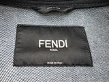 Fendi X Fila Denim Zip Up Trench Coat Size Italian 54 Do0925wxzde