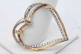 10k Yellow Gold Diamond Heart Pendant 3 Grams Eb0926lirsa