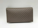 Gucci Guccissima Wallet Crossbody In Grey Leather Eb0724wrxdu