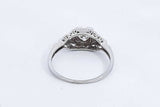 Approx. 0.51ctw Diamond Ring In 18k White Gold 2.7 Grams Size 8.25 Eb0924irxsa