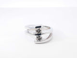 0.64 Cttw Champagne Diamond & 14k White Gold Ring 7.7 Grams Size 7 Fw0926lxzxdu