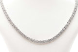 11.64 Cttw Diamond & 10k White Gold Tennis Necklace 54.9g 22 Inch Fw1025pxzxdu