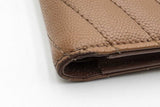 Saint Laurent Chevron Quilted Leather Cassandre Bifold Wallet Eb0326llrdu