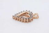 10k Yellow Gold Diamond Heart Shape Pendant 6.7 Grams Eb0526worsa