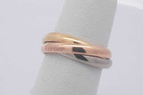 Cartier 18k Tricolor Gold Trinity Ring 5.7 Grams Size 48 Eb0326lxxzsa