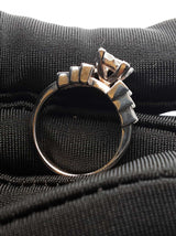 0.76 Cttw Diamond & 14k White Gold Engagement Ring 4.7 Grams Size 6 Fw0526irrdu