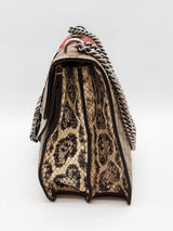 Gucci Dionysus Canvas Kingsnake Embroidery Python Shoulder Bag Eb0426llxzde
