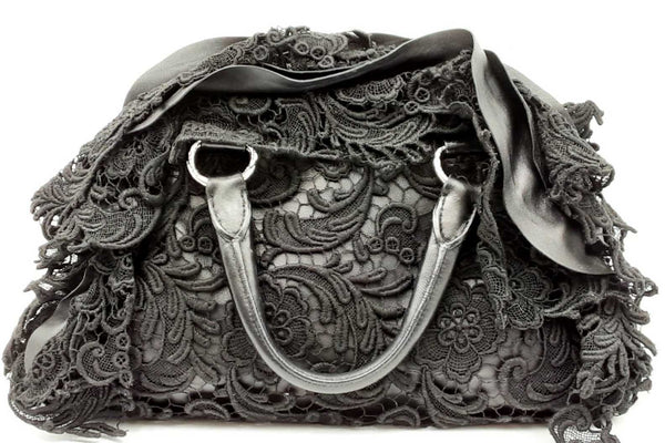 Prada Lace Pizzo Bowler Bag Eb0824orxdu