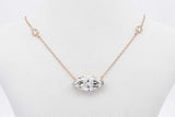 2.0ctw Lab Grown Marquis Diamond Pendant Necklace In 14k Yellow Gold Eb0126srxsa