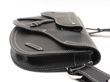 Christian Dior X Kaws Black Grained Calfskin Saddle Bag Fw0525rzxdu