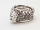 2.16 Cttw Lab Grown Diamonds 14k Wg 8.6g Guard And Ring Size 4.5 Do0226crxde