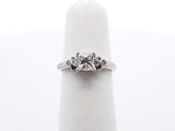 0.78 Cttw Diamond & 10k White Gold Ring With Cert 1.9 Gram Size 5 Fw1124pxzdu