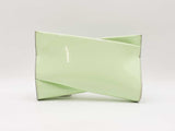 Christian Louboutin Loubitwist Patent Leather Clutch In Studio Green Fw0725lxzdu