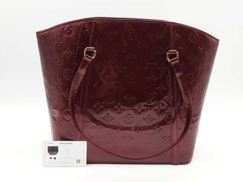Louis Vuitton Vernis Avalon Mm Burgundy Shoulder Bag Sd0825pzxsa