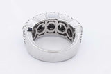 1.5cttw Diamond Ring In 10k White Gold 12.7 Grams Size 8 Eb0526ixzdu