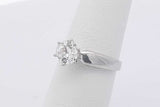 0.75ctw Diamond Solitaire Ring In Platinum 4.9 Grams Size 5 Eb0326sxzsa