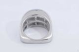 3.6cttw Diamond Ring In 18k White Gold 17.1 Grams Size 6.5 Eb0326lixzdu