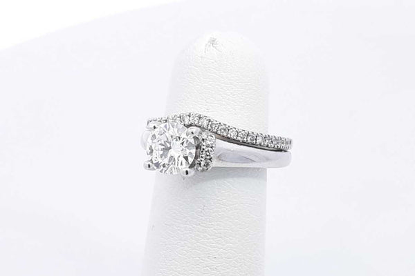 Vera Wang Love Diamond Wedding Set 14k White Gold 7.7 Grams Size 4 Eb0524lrxzsa