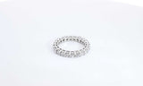 14k White Gold Lab Grown Diamond Eternity Band Ring Size 6.5 Ebrordu144030007271