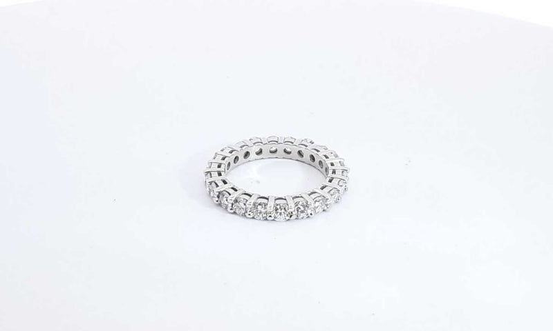 14k White Gold Lab Grown Diamond Eternity Band Ring Size 6.5 Ebrordu144030007271