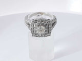 1.07 Cttw Diamond 10k White Gold Ring 5.9 Grams Size 9 Aa0625izxsa