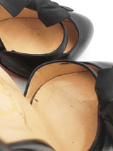 Christian Louboutin Fetish Bow Push Lock Ankle Straps Pumps Size 38 Eb0726loxsa