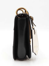 Gucci Queen Margaret Small Shoulder Bag In Black & Ivory Leather Fw0626orzdu