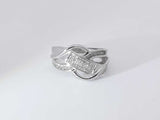 .35 Diamonds 14k White Gold 14k 5.5 Grams Ring Size 7 Sd0625oorsa