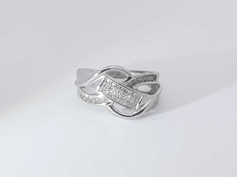 .35 Diamonds 14k White Gold 14k 5.5 Grams Ring Size 7 Sd0625oorsa