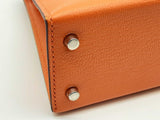 Hermes Mini Kelly Ii Sellier Orange Pink Chevre Mysore Palladium Shoulder Bag Do0225oxzxzde