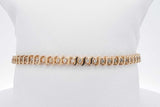 0.54cttw Diamond Tennis Bracelet In 14k Yellow Gold 8.8 Grams 7 Inch Eb0826crxsa
