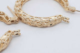 14k Yellow Gold Filigree Hoop Earrings 7.7 Grams Eb0426pcrsa